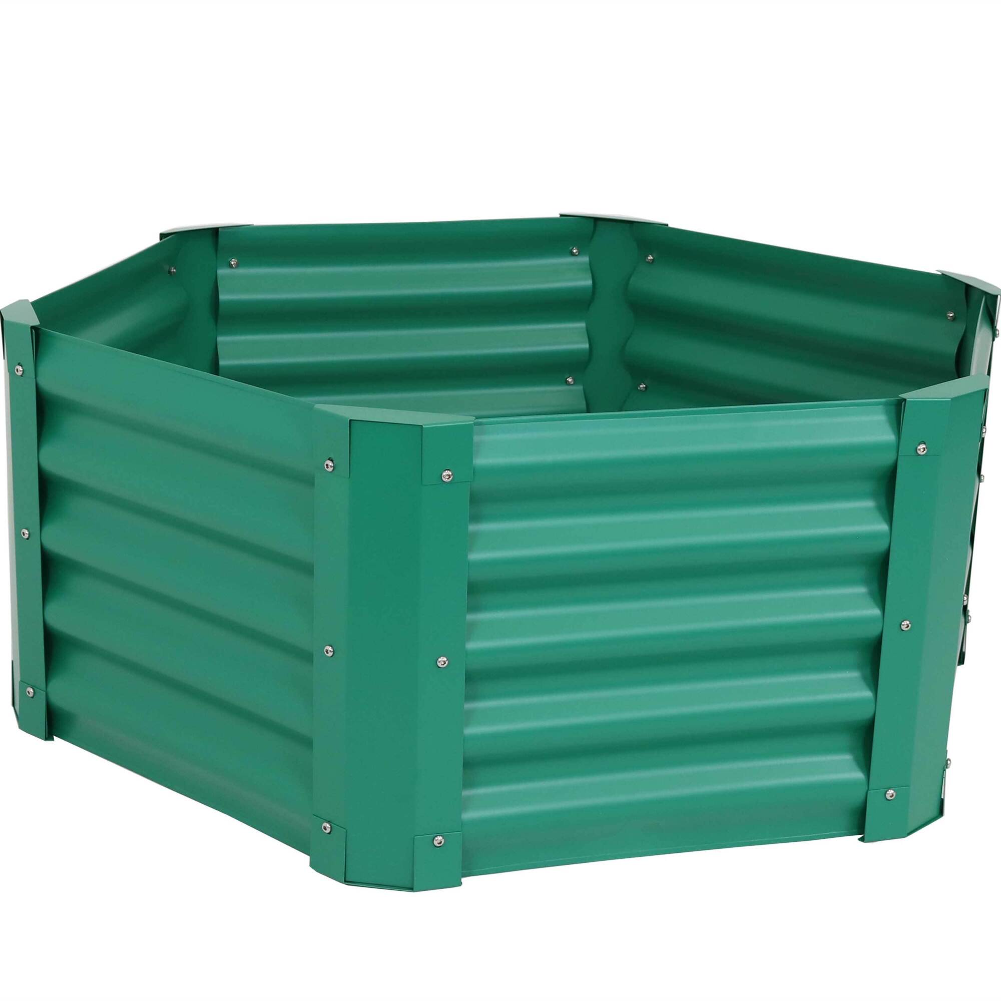 Sunnydaze Decor, Hexagon Raised Garden Bed, Material Steel, Model# RCM-842